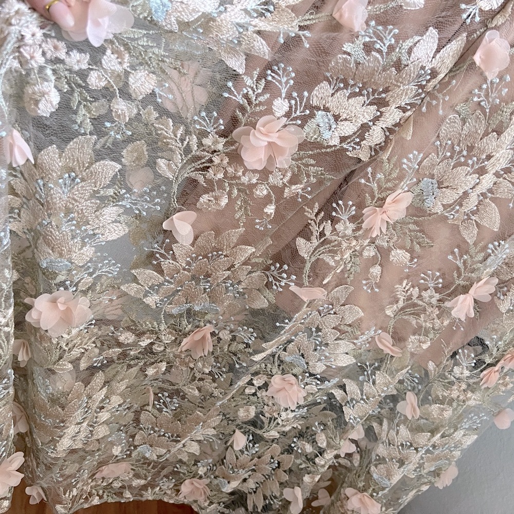 🪷🤍DRESS THE POPULATION SIDNEY A-LINE ANKLE GOWN🤍🪷 - Picture 8 of 14